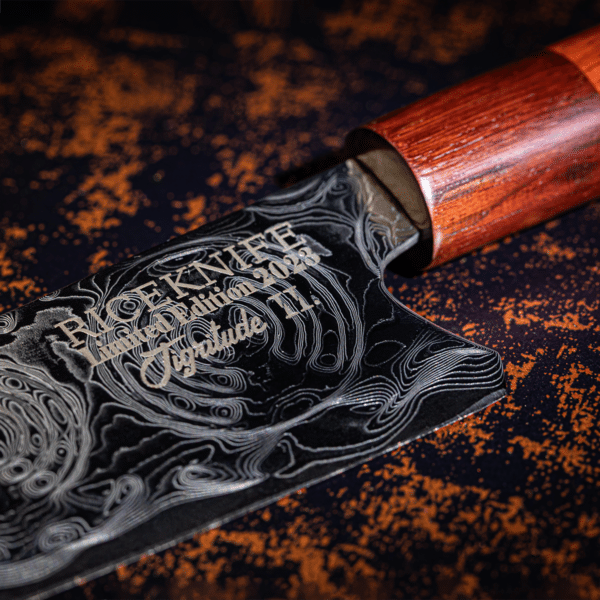 Limited Edition Taktilt Damaskus Stål køkkenkniv, kokkekniv - Tigritude II. 2023