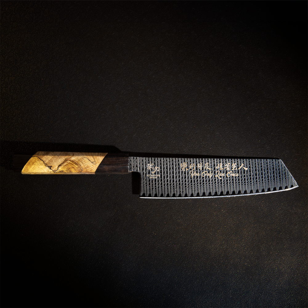 Riceknife Limited Edition Tactilt Damaskus stål Kokkekniv