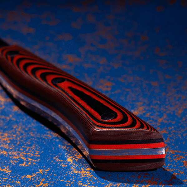 Riceknife tactile Damascus steel kitchen chef knife Amor I 2023 Riceknife taktil køkkenkokkekniv i Damaskus stål Amor I 2023