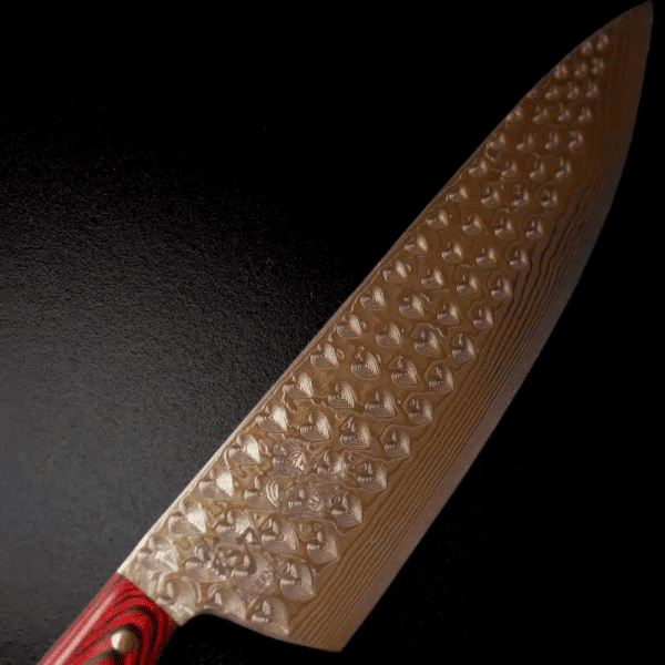 Amor I. 2023 - Damaskus Kokkekniv 233 mm.