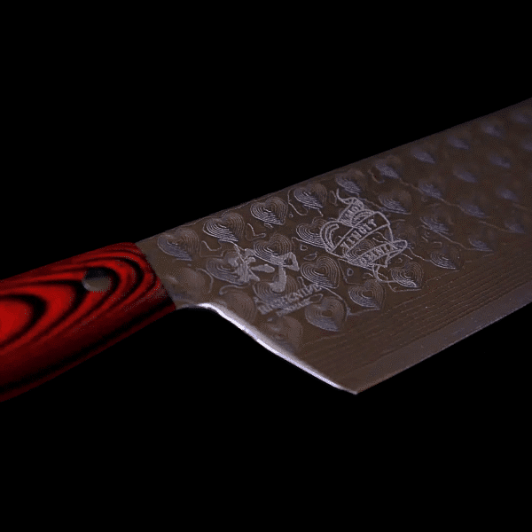 Amor I. 2023 - Damaskus Kokkekniv 233 mm.