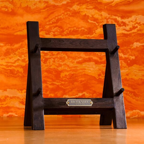 Fuldbrændt Knivholder i Træ, 2-Slots