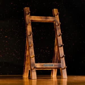 Halvbrændt Knivholder i Træ, 6-Slots