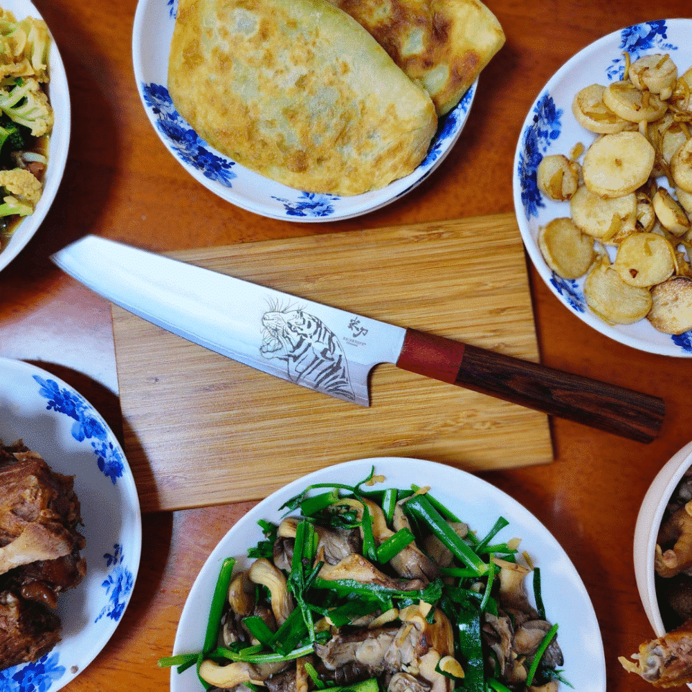 Tigritude I. 2022 – High Carbon Steel Kokkekniv Tigritude I. 2022 - High Carbon Steel Kokkekniv